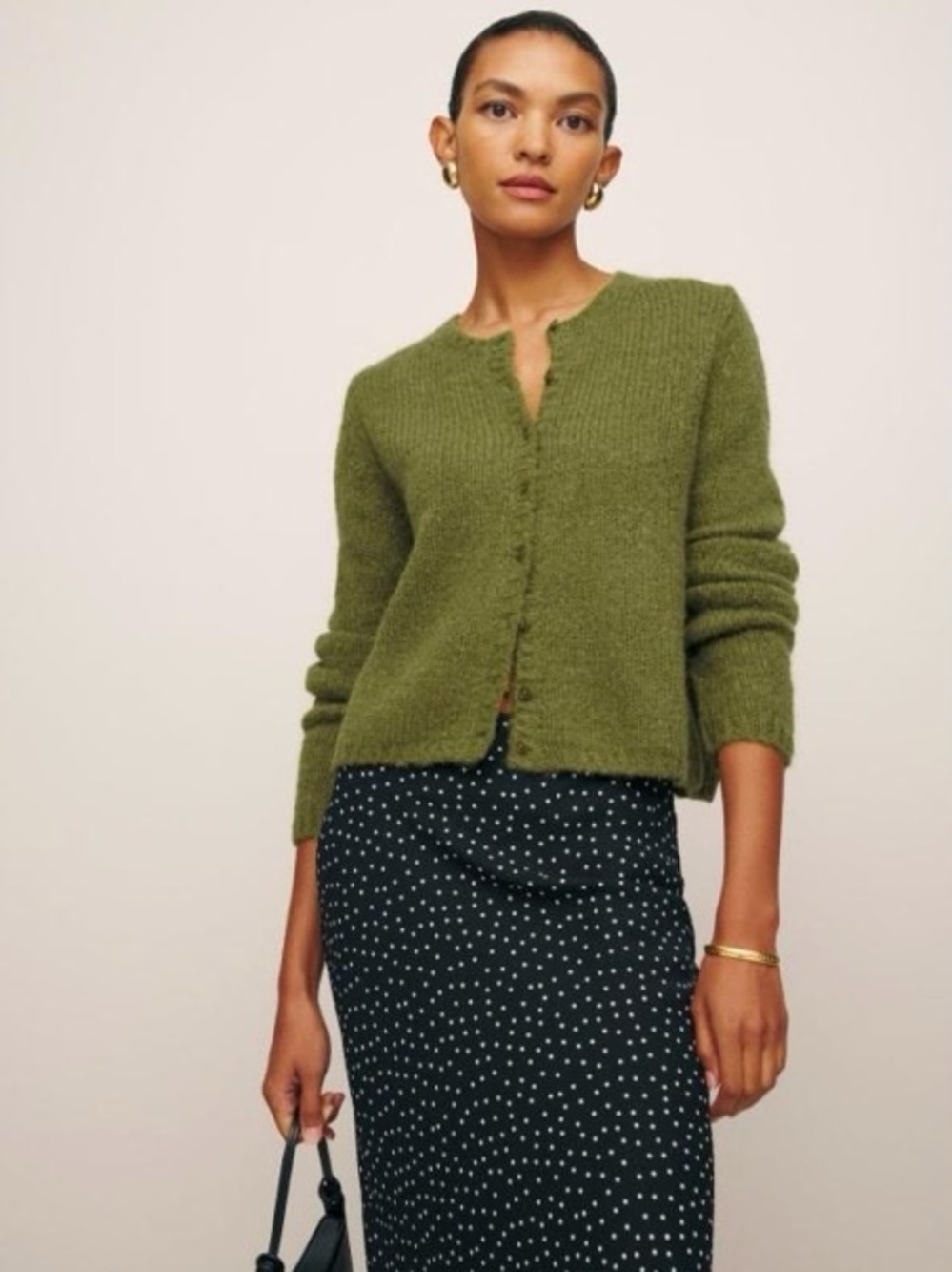 Reformation Clara Crew Cardigan XS